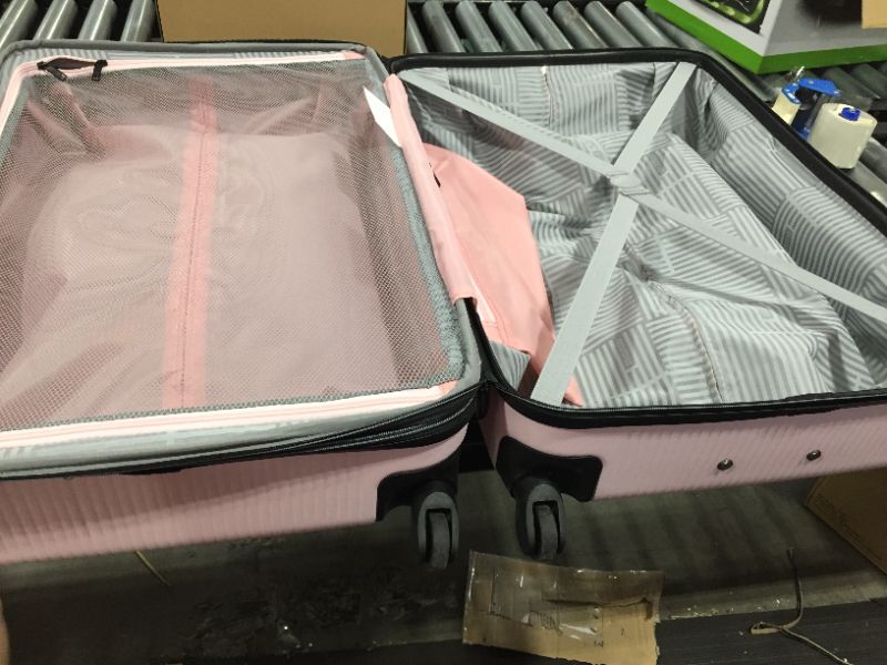 Photo 3 of American Tourister Stratum XLT Expandable Hardside Luggage with Spinner Wheels, Pink Blush, Carry-On 21-Inch
