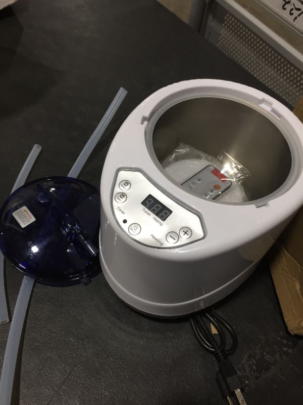 Photo 2 of HAO TOO Sauna Steamer Pot, Portable 2L Steam Generator with Remote Control, Sauna Fumigation Steam Machine for Home SPA
