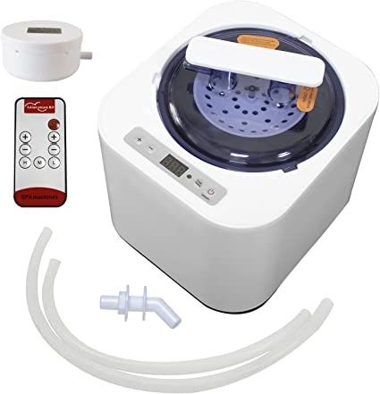 Photo 1 of HAO TOO Sauna Steamer Pot, Portable 2L Steam Generator with Remote Control, Sauna Fumigation Steam Machine for Home SPA
