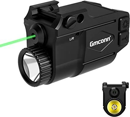 Photo 1 of Gmconn Gun Light Laser Sight Weapon Pistol Flashlight 650 Lumen with BLUE Laser Sight Combo, Built in USB Rechargeable Battery (Black)
