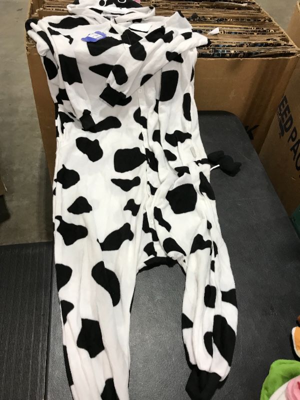 Photo 6 of [Size Medium] Adult Onesie Pack of 3- Lemur, Panda, and Cow