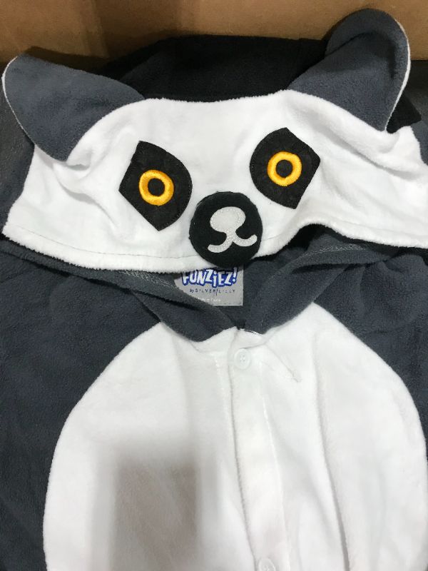 Photo 3 of [Size Medium] Adult Onesie Pack of 3- Lemur, Panda, and Cow