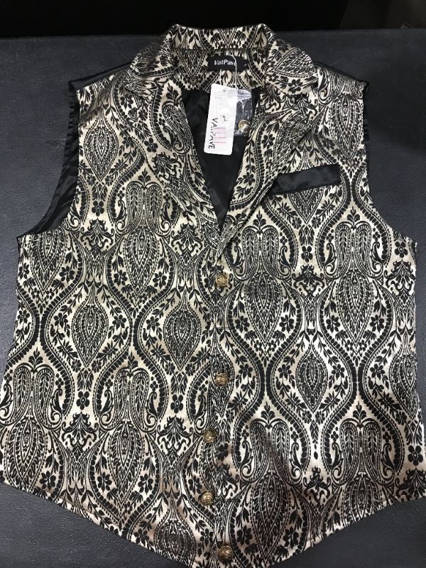 Photo 1 of [Size Large] VatPave Silk Victorian Vest [Black and Gold]