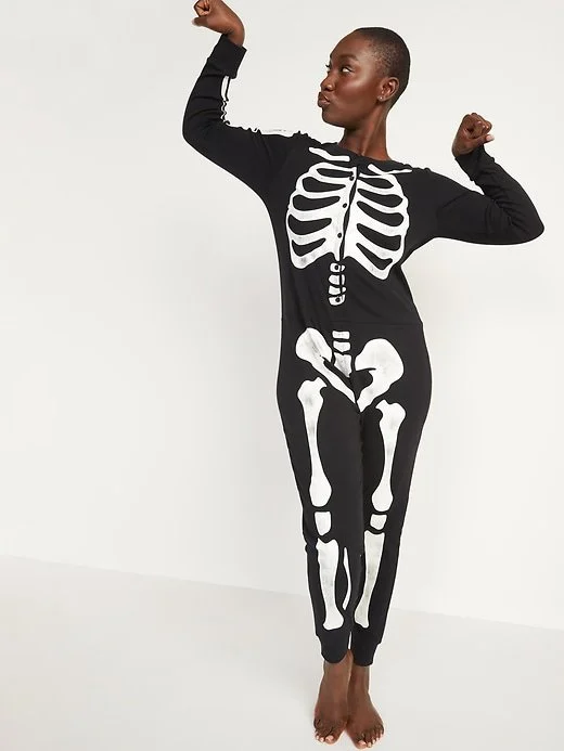 Photo 1 of [Size Small] Old Navy Adult Onesie- Skeleton