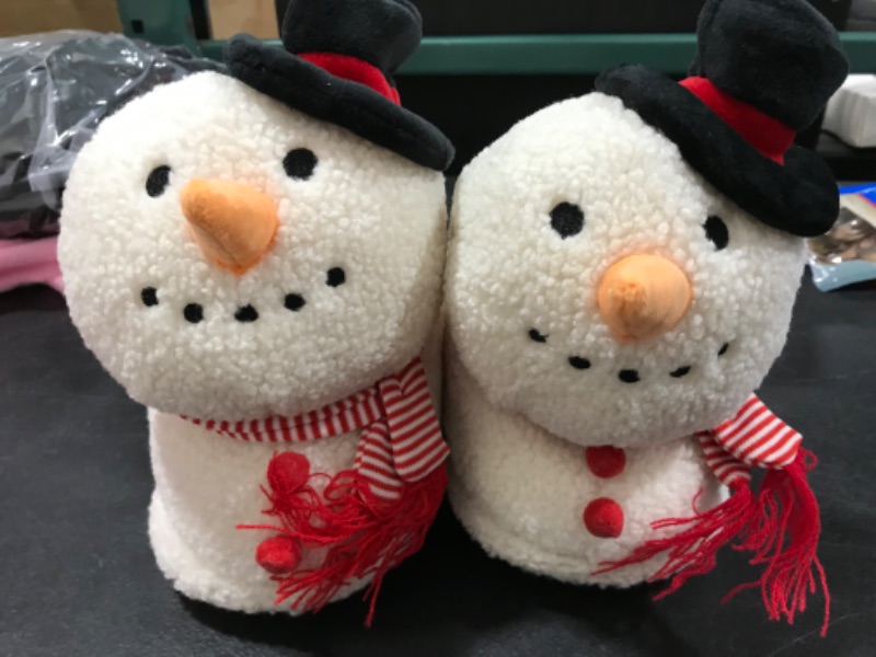 Photo 3 of [Size Large] FUNZIEZ! - Snowman Slippers 