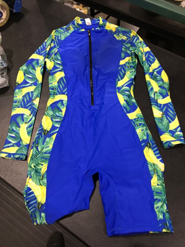 Photo 2 of Halcurt Womens Boyleg One Piece Rashguard Swimsuit UPF 50 Zipper Surfing Wetsuit, Size Small