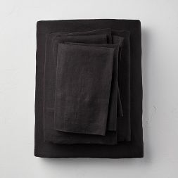 Photo 1 of 100% Washed Linen Solid Sheet Set - Casaluna™, Queen Size