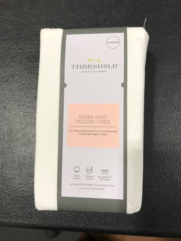 Photo 2 of 300 Thread Count Ultra Soft Pillowcase Set Standard- Threshold™

