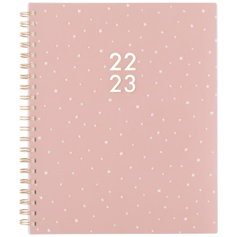 Photo 1 of 2022-23 Academic Planner Weekly/Monthly Frosted 11"x8.5" Pink Stars - Sugar Paper Essentials, Pack of 4!!!
