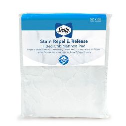 Photo 1 of Sealy Stain Repel & Release Waterproof Fitted Crib & Toddler Mattress Pad, 52x 28 inches