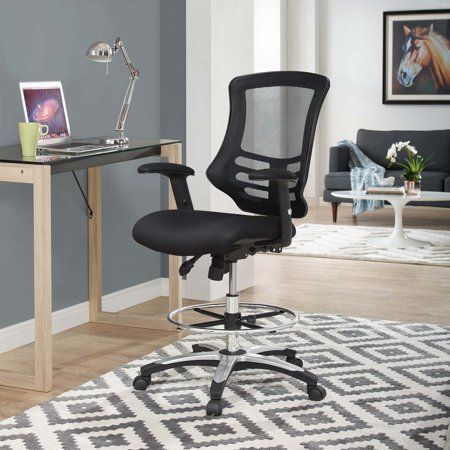 Photo 1 of Calibrate Mesh Drafting - Reception Desk Chair - Tall Office Chair
