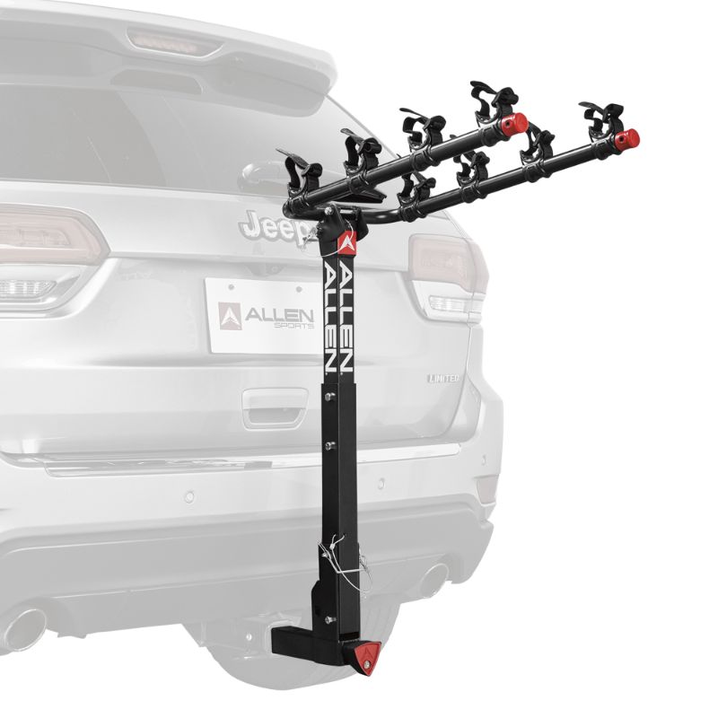 Photo 1 of Allen Sports Deluxe Locking Quick Install 4-Bicycle Hitch Mounted Bike Rack Carrier 
