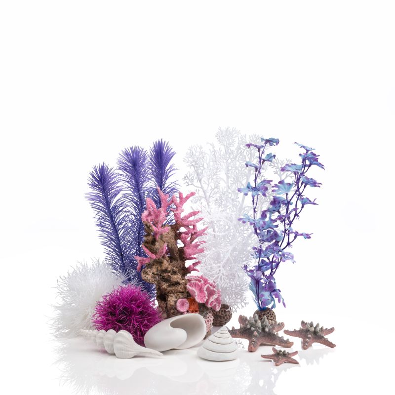 Photo 1 of BiOrb Aquarium Decor Set, 8-gal, Pink Ocean
