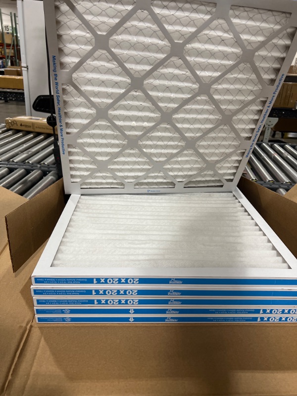 Photo 2 of 20x20x1 MERV 11 ( MPR 1000, FPR 7-8 ) Pleated 1" Air Filters for AC and Furnace. 4 PACK. Exact Size: 19-1/2 x 19-1/2 x 3/4
