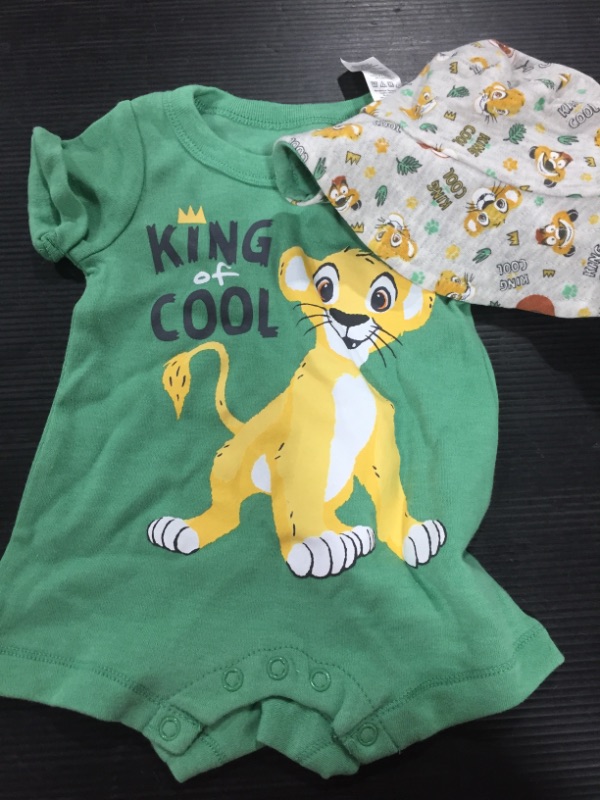 Photo 1 of Disney Lion King,Mickey Mouse,Winnie the Pooh Simba Baby Romper and Sunhat- size 0-3