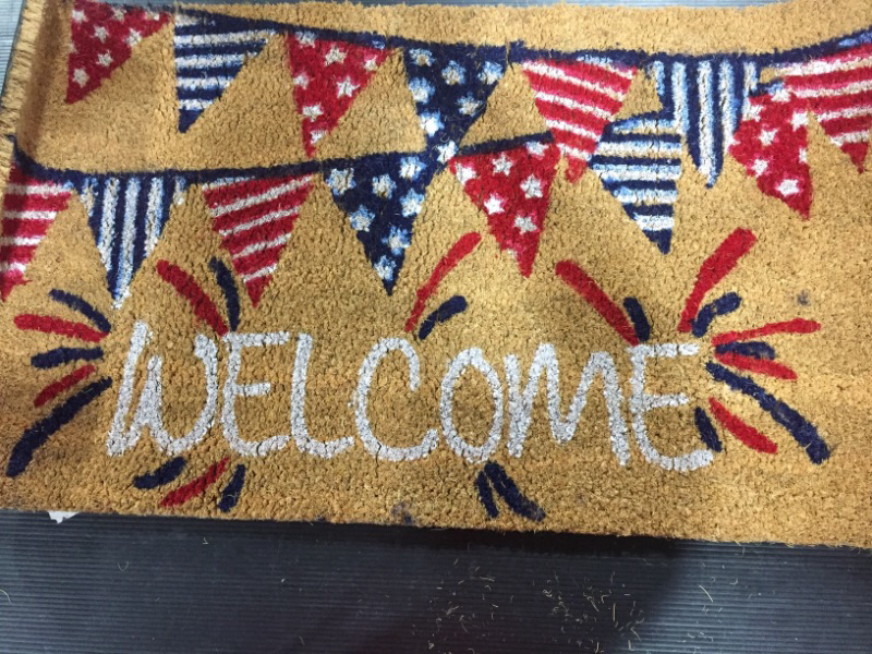 Photo 1 of 4TH OF JULY THEMED OUTDOOR WELCOME MAT