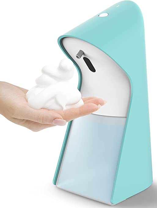 Photo 1 of Allegro 5-Level Volume Control Automatic Touchless Foaming Soap Dispenser Hands Free No Touch Infrared Motion Sensor Hand Soap Dispenser Pump for Kids Bathroom Kitchen Countertop, Lake Blue 11oz