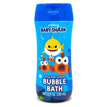 Photo 1 of Baby Shark Bubble Bath 8 oz - Ocean Berry Scent and Non Toxic Parabens & BPA Free - 2 PACK