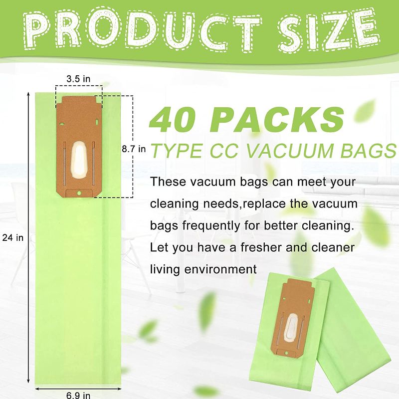 Photo 2 of 20 Pieces Vacuum Cleaner Bags Canister Bags Compatible with Oreck Type, XL Vacuum Cleaner Dust Bags Compact Vacuum Bags
