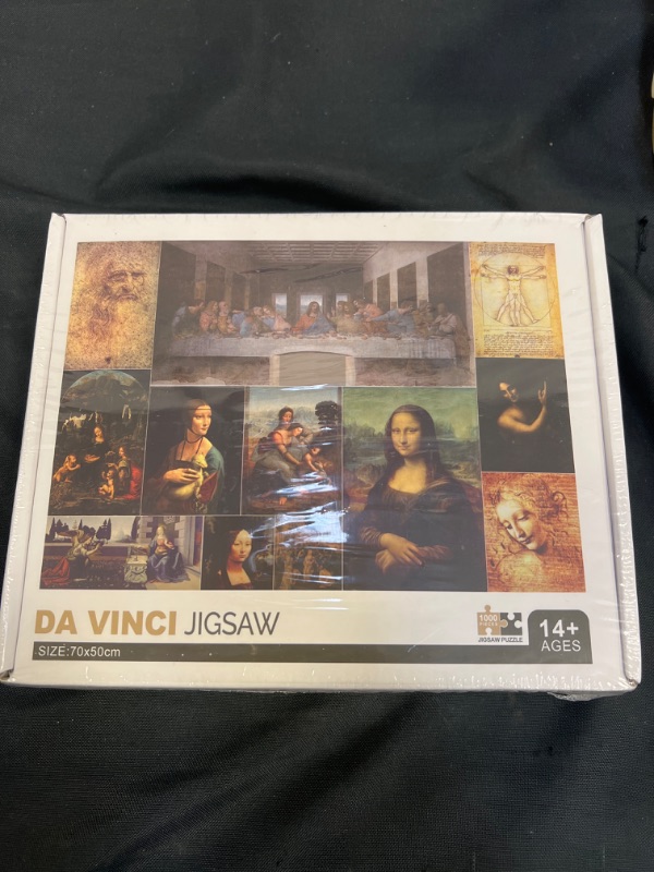 Photo 2 of Da Vinci Puzzles 1000 Pieces for Adults, Mona Lisa Puzzle as Art Gifts, 12 Leonardo Da Vinci Paintings Art Puzzle as Home Decor Wall Art
