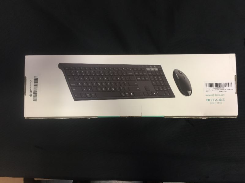 Photo 3 of Bluetooth Keyboard Mouse, Multi-Device Wireless Keyboard and Mouse Combo, Ultra Slim, Rechargeable, Dual-Mode(Bluetooth 4.0 + USB), Windows/Mac OS/Android (Black)
