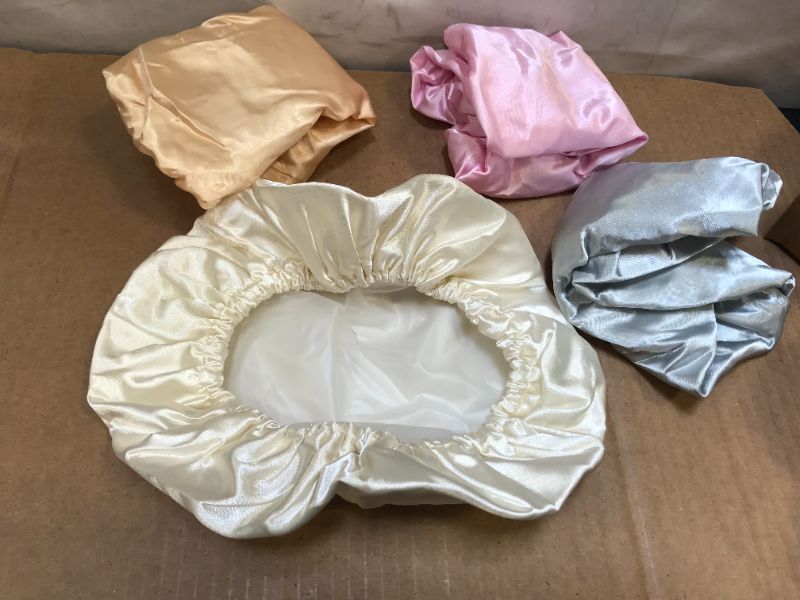 Photo 1 of 4 pcs Waterproof Shower Cap 