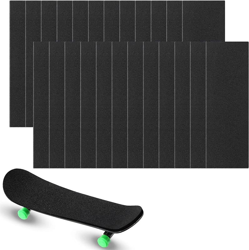 Photo 1 of 32 Pieces Foam Fingerboard Grip Tape, 36 mm x 110 mm Fingerboard Foam Grip Tape Non Slip Foam Grip Tape for Fingerboard Finger Skateboard Tape Stickers
