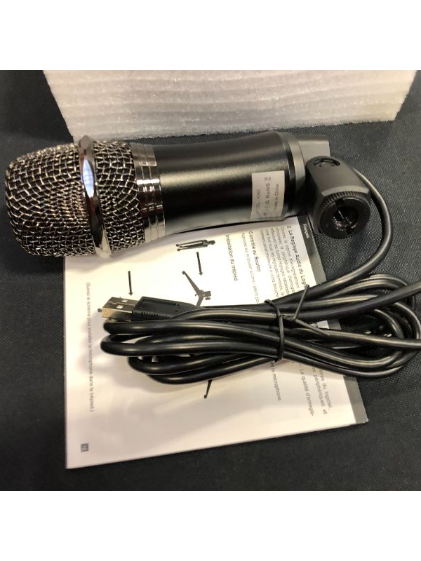 Photo 6 of Ynnthy USB Condenser Microphone for Computer, Metal Recording Microphone Over Mac or Windows for Streaming, Recording, Gaming, Podcasting, Voice Over, Zoom, YouTube
