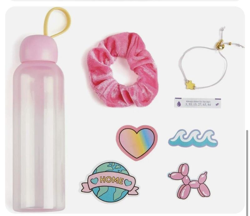 Photo 1 of   WowWee Lucky Fortune Magic Series - Reusable Water Bottle, Stickers, Lucky Brace
