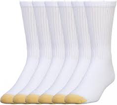 Photo 1 of Gold Toe Men's Harrington Crew Socks, Multipairs X-Large, White (6-pairs)
