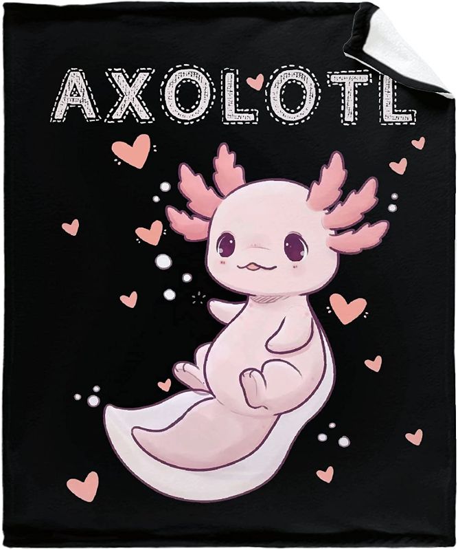 Photo 1 of Axolotl The blanket for my daughter, the super soft air conditioning blanket is suitable for the sofa bed and the sofa to keep warm all seasons. The plush is light. 50 x 40 inches.
