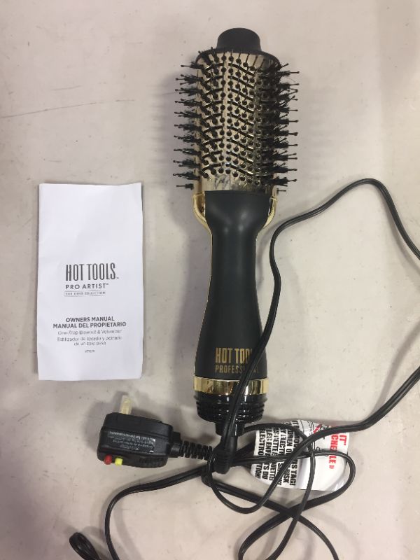 Photo 2 of Hot Tools 24K Gold One-Step Hair Dryer and Volumizer | Style and Dry, Professional Blowout with Ease
