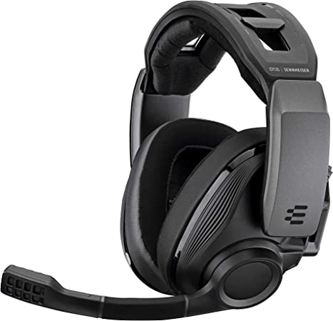 Photo 1 of EPOS I SENNHEISER GSP 670 Wireless Gaming Headset, Low-Latency Bluetooth, 7.1 Surround Sound, Noise-Cancelling Mic, Flip-to-Mute, Audio Presets, For Windows PC, PS4, and Smartphones , Black
