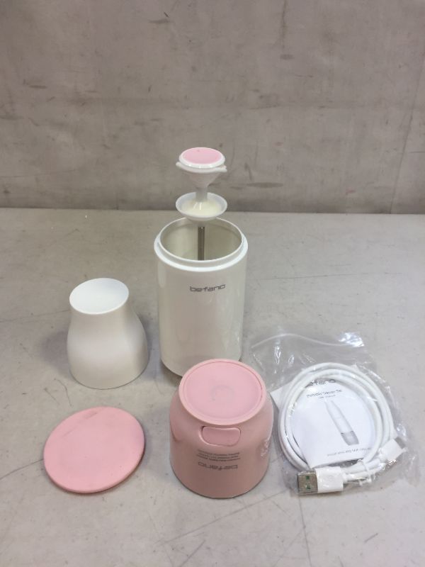 Photo 2 of Befano Portable Bottle Warmer, Leak-Proof Travel Bottle Warmer for Breastmilk and Formula. On The Go Baby Milk Warmer Set with Formula Dispenser, Precise Instant Temperature Display, BPA Free - Pink
