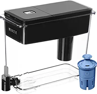 Photo 1 of Brita Extra Large 18 Cup Filtered Water Dispenser with 1 Longlast+ Filter, Made without BPA, UltraMax, Jet Black (Package May Vary)
