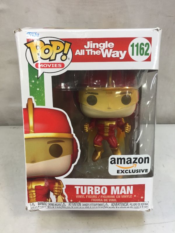 Photo 2 of Funko Pop! Movies: Jingle All The Way - Turbo Man Flying, Amazon Exclusive
