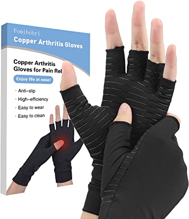 Photo 1 of Compression Gloves, Fomibobri Copper Arthritis Gloves Can Relieve Joint Pain, Carpel Tunnel, Rheumatoid Arthritis