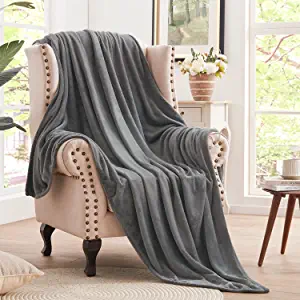 Photo 1 of Anluoer Grey Fleece Throw Blanket for Couch/Bed/Sofa, Microfiber Blankets and Throws Lightweight Cozy Soft Fuzzy Plush Warm 50X60 inches
