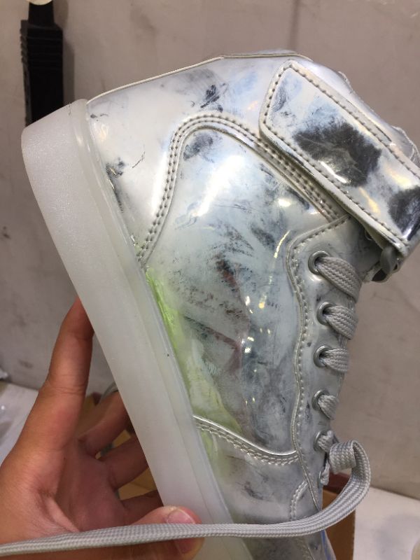 Photo 4 of dema silver high top shoes size 9