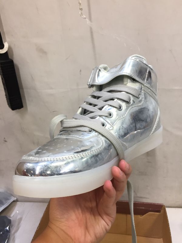 Photo 3 of dema silver high top shoes size 9