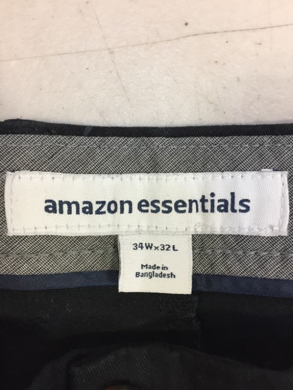 Photo 4 of AMAZON ESSENTIALS BLACK PANTS 34X32