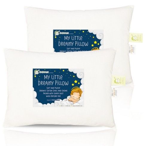 Photo 1 of KeaBabies 2pk Toddler Pillow - Soft Organic Cotton Toddler Pillows for Sleeping - 13X18 Small Pillow for Kids--new
