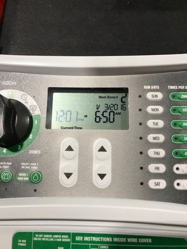 Photo 1 of Rain Bird SST600IN Simple-To-Set Indoor Sprinkler/Irrigation System Timer/Controller, 6-Zone/Station (this New/Improved Model Replaces SST600I)