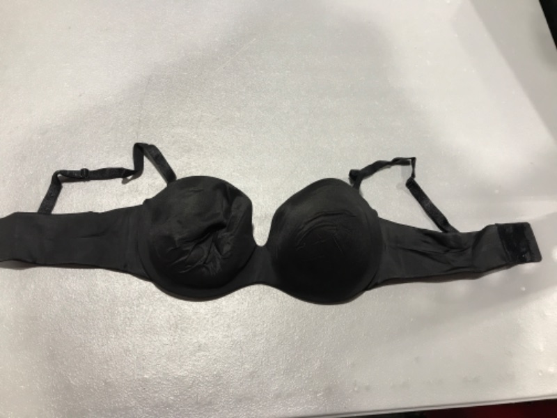 Photo 1 of Black Bra with detachable straps, size 38B.