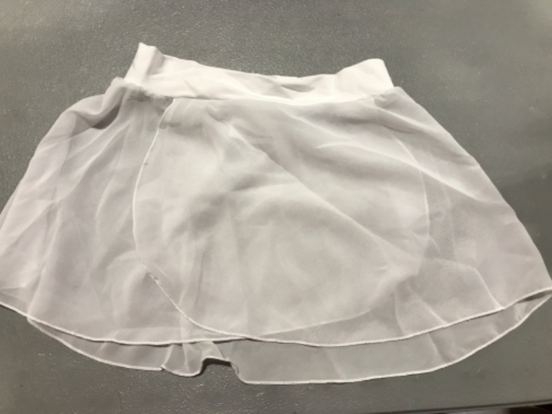 Photo 1 of GIRLS Mesh white skirt, size M.