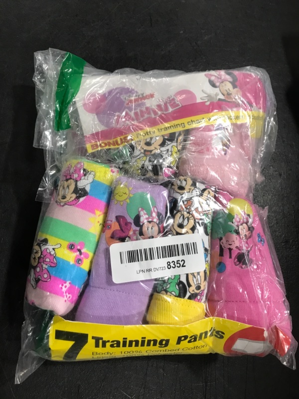 Photo 2 of 6 PK Disney Girls' Minnie Mouse Potty Training Pants SIZE 3T 