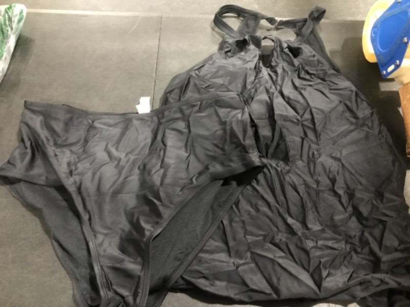Photo 1 of 2 PIECE BLACK SWIMSUIT SIZE XXL 