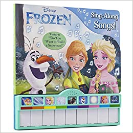 Photo 1 of Disney Frozen Elsa, Anna, Olaf, and More! - Sing-Along Songs! Piano Songbook with Built-In Keyboard - Features "Do You want to Build a Snowman?" - PI Kids 