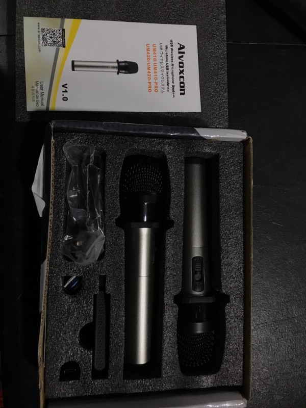 Photo 1 of ALVOXCON 2 PACK MINI MICROPHONES