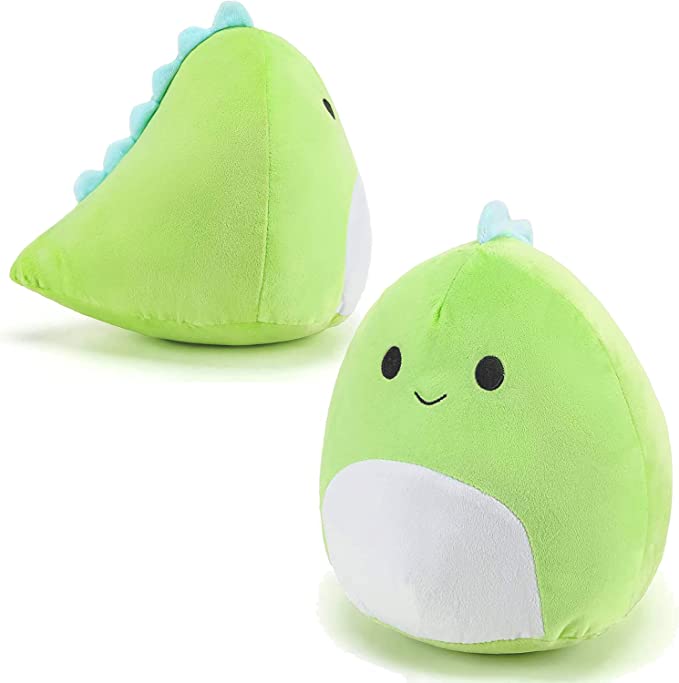 Photo 1 of BOOLACYA 8 Inches Dinosaur Stuffed Animal, Cute Dinosaur Plush Toy Soft Stretchy Dinosaur Pillow Lumbar Back Cushion Valentine's Day for Him/Her(Green)
